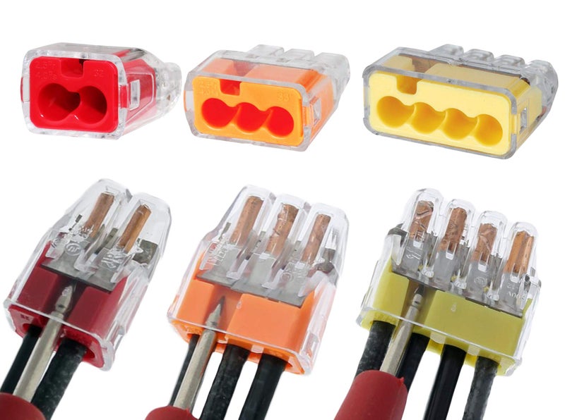 Ideal Industries Ideal Electrical 30-1031 in-Sure 2-Port x25, 3-Port x25, 4-Port x25, Push-in Wire Connector (75 Pack) - Image 1